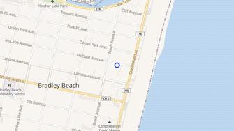 Map for Seacrest Apartments - Bradley Beach, NJ