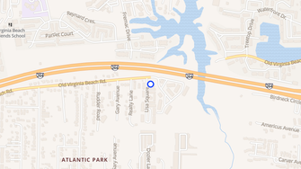 Map for Hilltop South Apartments - Virginia Beach, VA