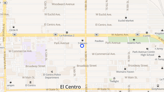 Map for Olivewood Garden Apartments - El Centro, CA