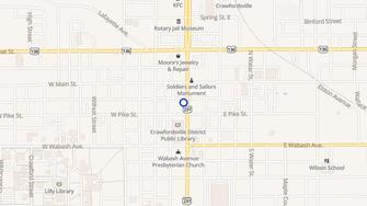 Map for Westwind Apartments - Crawfordsville, IN