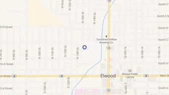 Map for Duck Creek Apartments - Elwood, IN