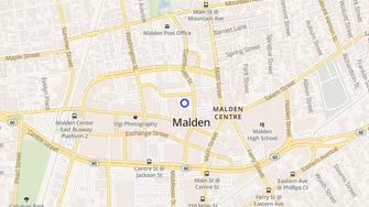 Map for Pleasant Plaza - Malden, MA