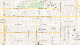 Map for Crown Apartments - Provo, UT