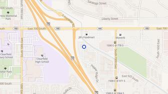 Map for Pepper Ridge Apartments - Clearfield, UT