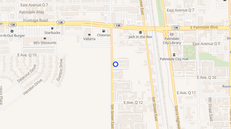 Map for El Dorado Apartments - Palmdale, CA