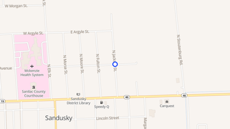 Map for Brookfield II Apartments - Sandusky, MI