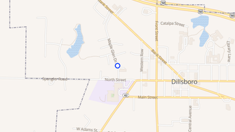 Map for Maple Glen Apartments - Dillsboro, IN