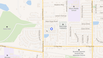Map for Brandon Oaks Apartments - Brandon, FL