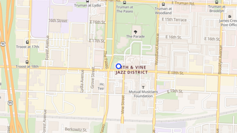 Map for Jazz District Apartments - Kansas City, MO