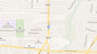 Map for Hidden Hollow Apartments - Arlington, TX