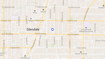 Map for Ivy Glen Apartments - Glendale, CA