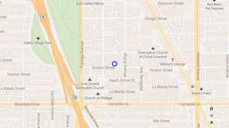 Map for Huston Terrace Apartments - North Hollywood, CA