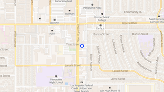 Map for Palmcrest Apartments - Van Nuys, CA