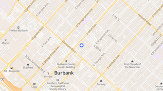 Map for Olive Plaza Apartments - Burbank, CA