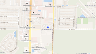Map for Pinehurst Apartments - Lynn Haven, FL