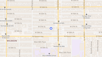 Map for 57th Street Apartments - Los Angeles, CA
