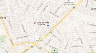 Map for Hamilton Manor - Hyattsville, MD