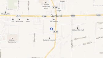 Map for Oakland Apartments - Oakland, TN
