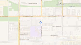 Map for Palm Court Apartments - Fontana, CA