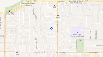 Map for Orangewood Townhomes - Rancho Cucamonga, CA