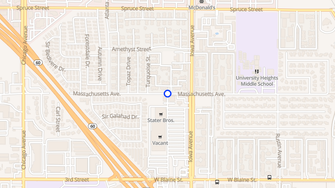 Map for Oak Park Apartments - Riverside, CA