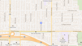Map for Cinnamon Creek Apartments - Redlands, CA