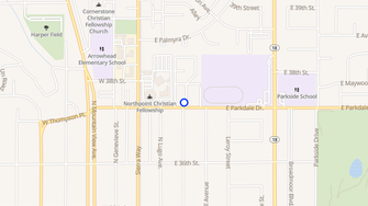 Map for Country Club Apartments - San Bernardino, CA