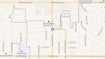 Map for Del Rosa Isle & Palms Apt - San Bernardino, CA