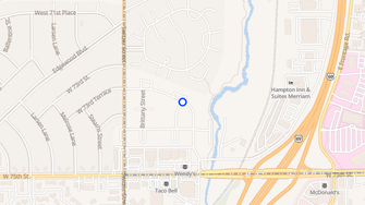 Map for Kings Cove Apartments - Shawnee, KS