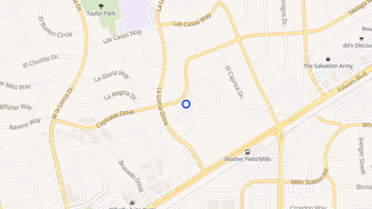 Map for Meadows Apartments - Rancho Cordova, CA