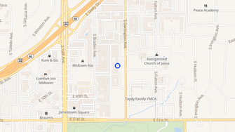 Map for Park Place Apartment - Tulsa, OK