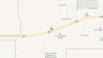 Map for Spiro Pioneer Village - Spiro, OK
