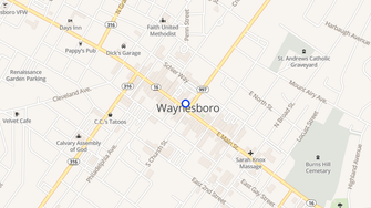 Map for Apex Apartments - Waynesboro, PA