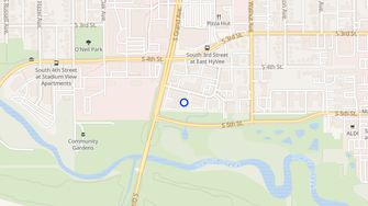 Map for River Oak Apartments - Ames, IA