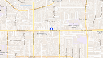 Map for Garvey Court Apartments - El Monte, CA