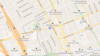 Map for Central Avenue Apartments - El Cerrito, CA
