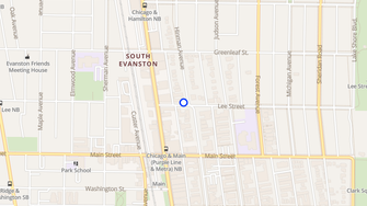 Map for 1000-10 Hinman Ave./503-17 Lee St. - Evanston, IL