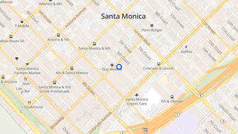 Map for Living at Santa Monica - Santa Monica, CA