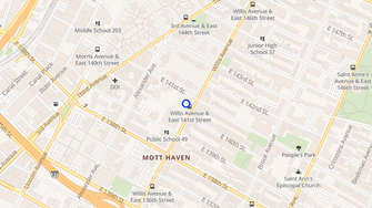 Map for Mott Haven Houses - Bronx, NY