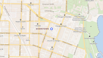 Map for McManus Center - Evanston, IL