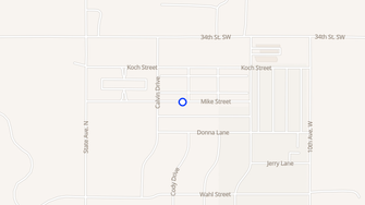 Map for Falcon Heights Apartments - Dickinson, ND