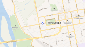 Map for Town Square Apartments - Fort Dodge, IA