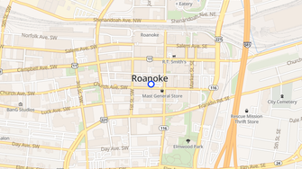 Map for Lofts on Church - Roanoke, VA