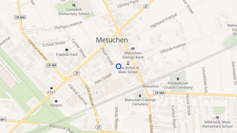 Map for Woodmont Metro at Metuchen Station - Metuchen, NJ