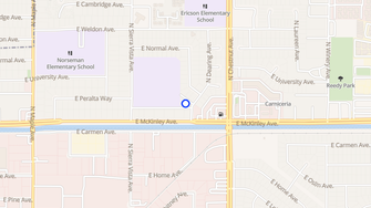 Map for Tiburon Apartments - Fresno, CA
