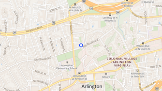 Map for Colonial Village West - Arlington, VA