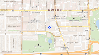 Map for Sugarmont Apartments - Salt Lake City, UT