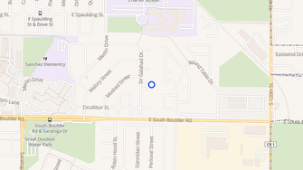 Map for 1050 Sir Galahad Drive - Lafayette, CO