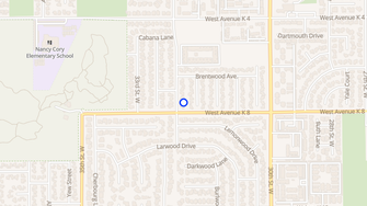 Map for 43208 32nd St W - Lancaster, CA