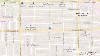 Map for 1009-11 N. Rockwell St. / 2558 W. Augusta Blvd. - Chicago, IL